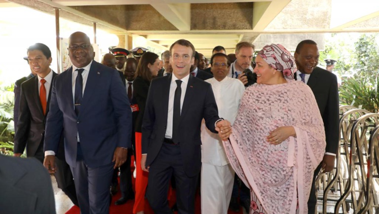 Kenya: rencontre entre le président français et son homologue de RDC