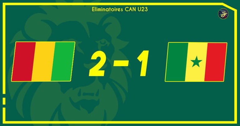 Dernier tour éliminatoires Can U23: le Sénégal perd la manche aller en Guinée (2-1)