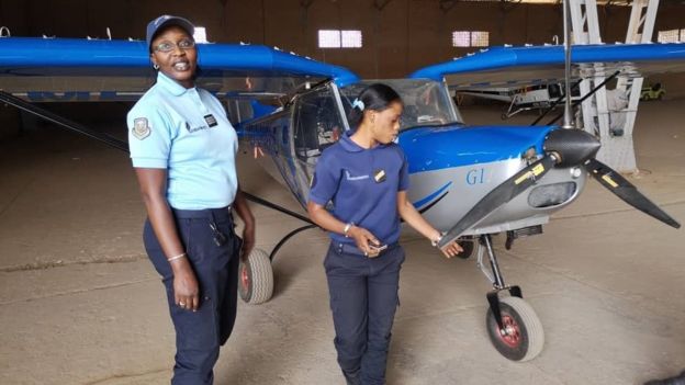 Mame Rokhaya Lo, seule femme pilote de l’armée du Sénégal