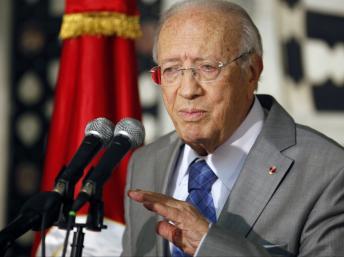 Beji Caïd Essebsi, Premier ministre du gouvernement de transition, le 18 juillet 2011. © Reuters/Zoubeir Souissi