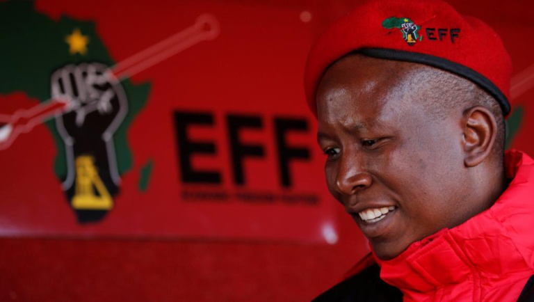 Elections en Afrique du Sud: le ton provocateur de Julius Malema Elections en Afrique du Sud: le ton provocateur de Julius Malema