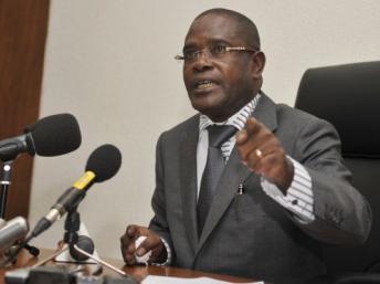 Le procureur de la République de Côte d'Ivoire, Simplice Koffi Kouadio, le 1er juillet 2011 à Abidjan. AFP PHOTO/ SIA KAMBOU