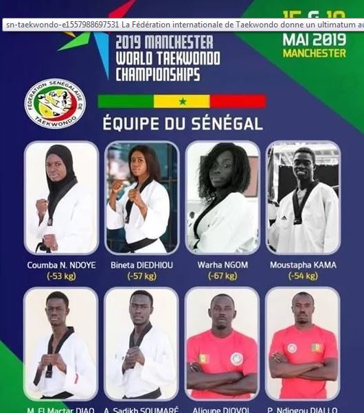 Championnats du monde de Taekwondo: le Sénégal bloqué à Dakar pour des soucis de visas
