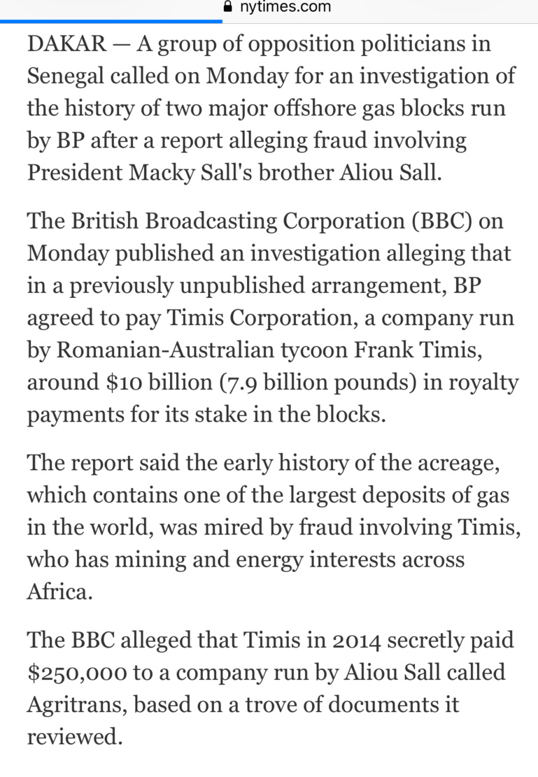 Les yeux de la presse internationale braqués sur le frère du Président sénégalais Les yeux de la presse internationale braqués sur le frère du Président sénégalais