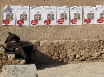 «C’est nous qui choisissons», peut-on lire sur les affiches électorales... REUTERS/Jean Blondin