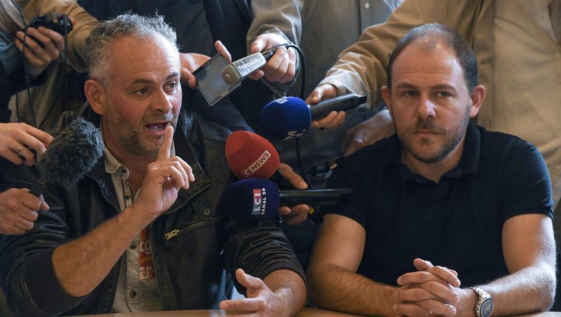France: manifestation à Belfort pour la défense des emplois General Electric France: manifestation à Belfort pour la défense des emplois General Electric