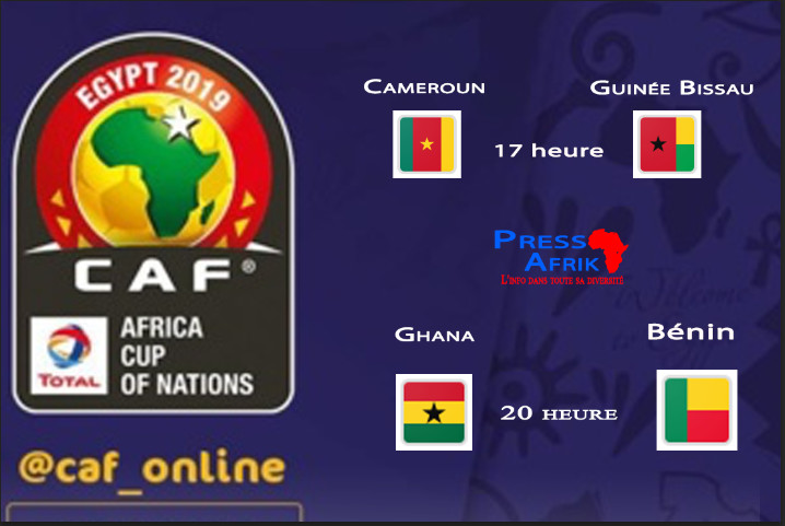 #CAN2019 : 2 matchs au programme ce mardi #CAN2019 : 2 matchs au programme ce mardi