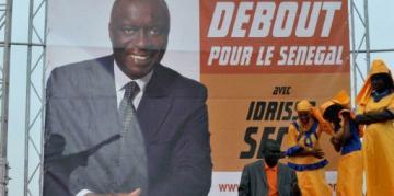 Le meeting d'investiture d'Idrissa Seck dans la banlieue de Dakar, le 4 janvier 2012. AFP/ Seyllou