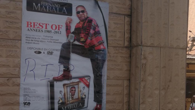 Décès en France du chanteur brazzavillois Fernand Mabala