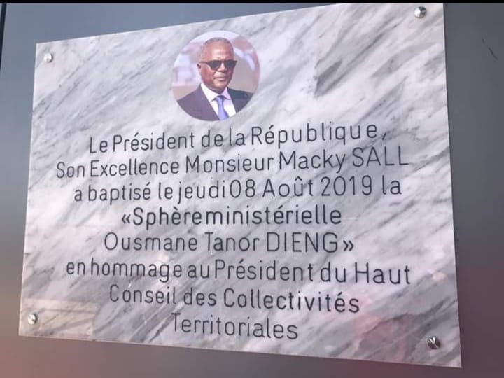 La sphère ministérielle de Diamniado baptisée Ousmane Tanor Dieng
