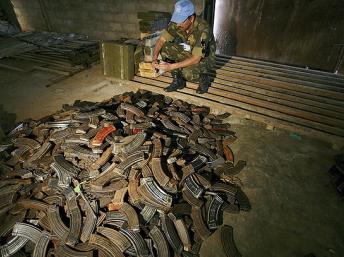 Opération de désarmement des milices des casques bleus en RDC. © Monusco