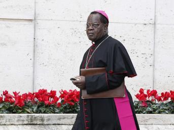 Le cardinal Laurent Pasinya Monsengwo était présent le 12 janvier à la messe à la cathédrale Notre-Dame du Congo à Kinshasa. REUTERS/Tony Gentile