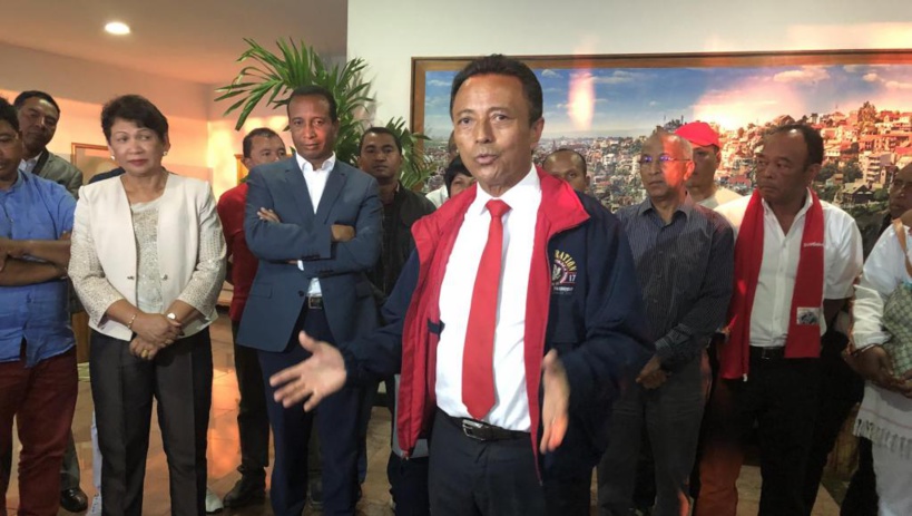 'ex-président de Madagascar Marc Ravalomanana, aujourd'hui dans l'opposition