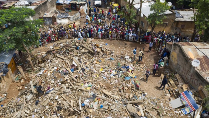 Mali: arrestations après l'effondrement de l'immeuble en construction à Bamako