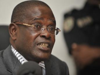 Simplice Koffi Kouadio, le procureur de la République d’Abidjan lors d'une conférence de presse le 1er juillet 2011. AFP / SIA KAMBOU