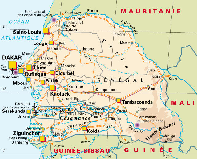 Présidentielles 2012 : la carte électorale du Sénégal