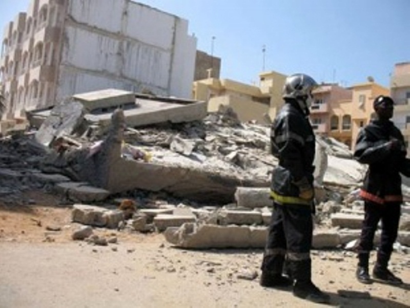 Effondrement d'un bâtiment de 3 étages à Touba