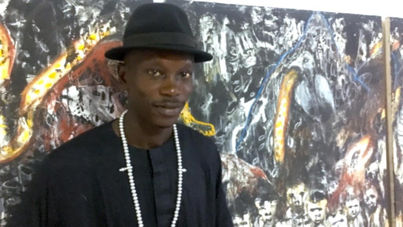 exposition à Dakar d’un artiste peintre singulier, Aliou Diack