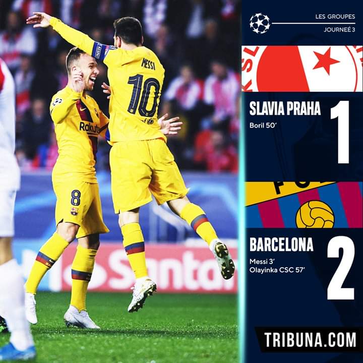 A Prague, le Barça s'impose dans la douleur et Messi fait tomber un nouveau record en ligue des champions