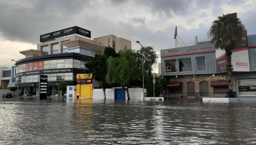 Tunisie: des pluies torrentielles paralysent Tunis Tunisie: des pluies torrentielles paralysent Tunis