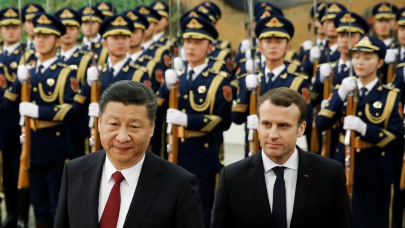 Emmanuel Macron en Chine avec le commerce en ligne de mire