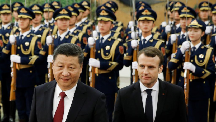 Emmanuel Macron en Chine avec le commerce en ligne de mire Emmanuel Macron en Chine avec le commerce en ligne de mire