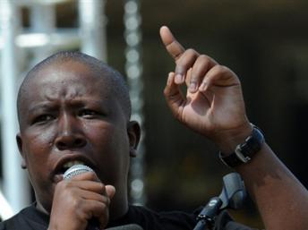 Depuis des mois, les déclarations sulfureuses de Julius Malema font des vagues. AFP / Alexander Joe