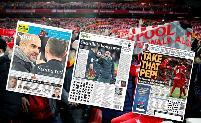 Liverpool Vs Man City: la presse sportive vante le "plongeur" Mané et se défoule sur Guardiola 