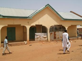La maison où les deux otages avaient été séquestrés à Sokoto. REUTERS/Faruk Uumar