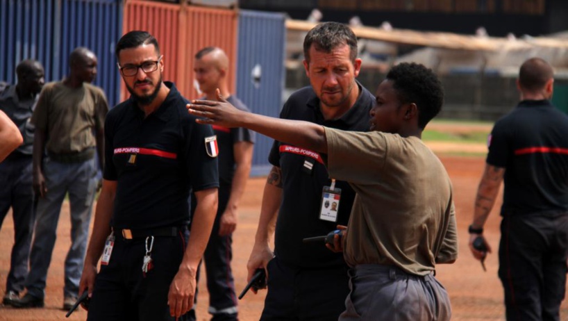 Inondations en Centrafrique: un premier vrai test pour les pompiers volontaires