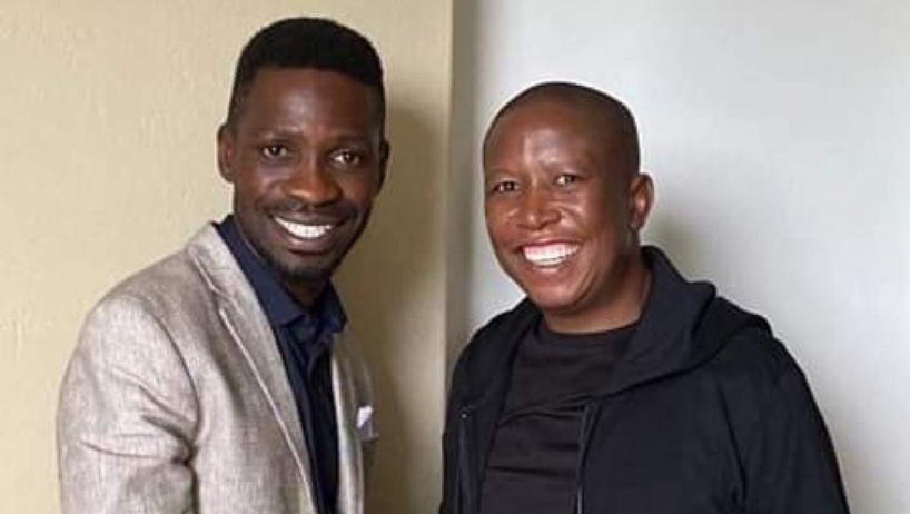 L’opposant ougandais Bobi Wine rencontre son homologue sud-africain Julius Malema