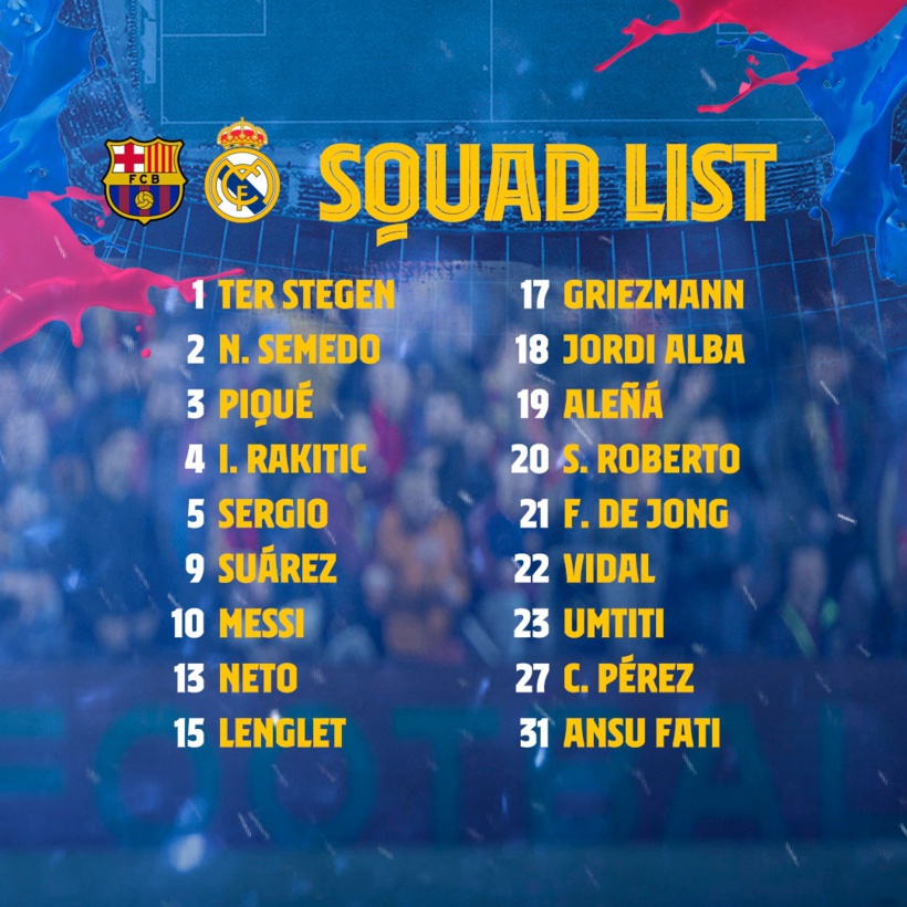 FC Barcelone vs Real Madrid: Moussa Wagué zappé Clasico FC Barcelone vs Real Madrid: Moussa Wagué zappé Clasico