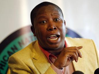 Julius Malema, le leader de la Ligue de jeunesse (ANCYL), le 4 avril 2012. REUTERS/Peter Andrews