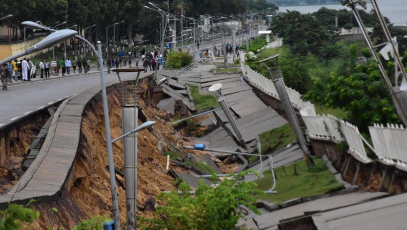 Congo-B.: les éboulements touchent le centre-ville de Brazzaville