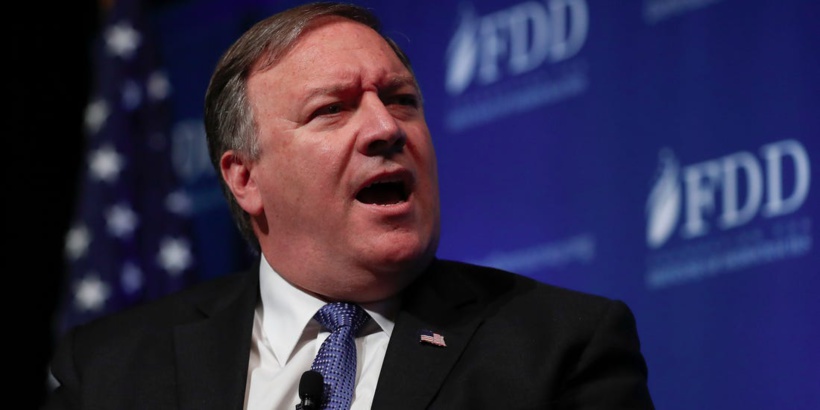 Pour l'Américain Mike Pompeo, le Parti communiste chinois est la «principale menace de notre époque» Pour l'Américain Mike Pompeo, le Parti communiste chinois est la «principale menace de notre époque»