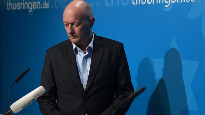 Allemagne: élu grâce à l'extrême droite, le président de Thuringe démissionne Allemagne: élu grâce à l'extrême droite, le président de Thuringe démissionne