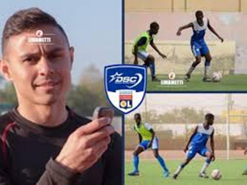 O. B. Sylvain avec un chrono sur la photo O. B. Sylvain avec un chrono sur la photo