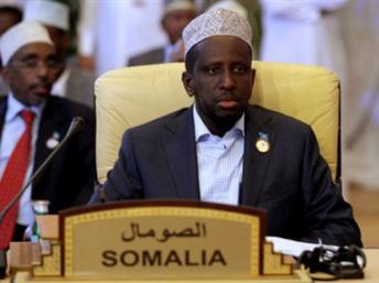 Le président de Somalie Sharif Cheikh Ahmed, a échappé une embuscade des islamistes shebabs près de Mogadiscio, le 29 mai 2012. ( Photo : AFP )