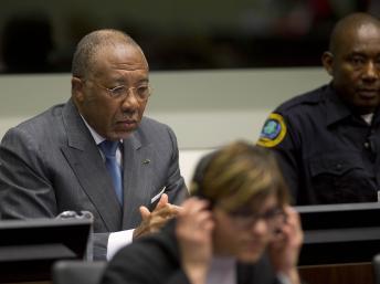 L'ancien président libérien, Charles Taylor, devant le Tribunal spécial pour la Sierra Leone, le 16 mai 2012, près de la Haye. REUTERS/Evert-Jan Daniels
