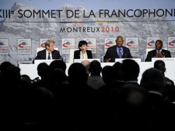 Le dernier sommet de la francophonie s'était tenu à Montreux, en Suisse, en octobre 2010. AFP PHOTO / FABRICE COFFRINI