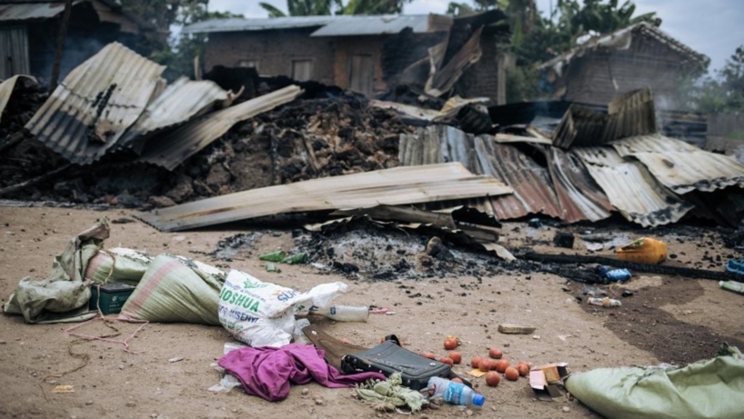 RDC: dans le village de Manzalawu, dévasté par une attaque attribuée aux ADF RDC: dans le village de Manzalawu, dévasté par une attaque attribuée aux ADF