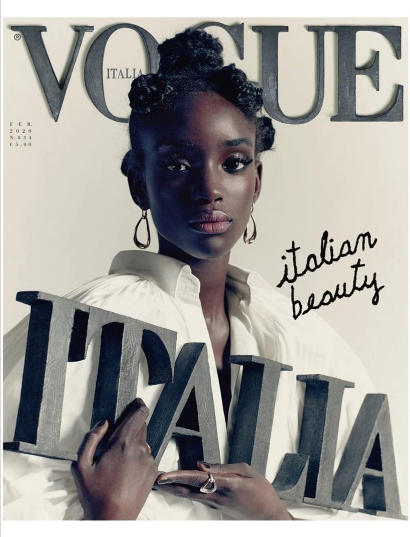En couverture du magazine VOGUE de février, la Sénégalo-italienne Maty Diba Diop cible de critique raciste