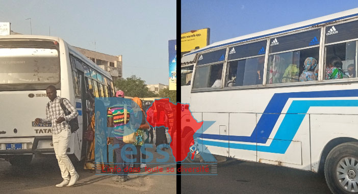#Coronavirus - La police met aux arrêts deux minibus « Tata » pour surcharge au rond-point Liberté 6