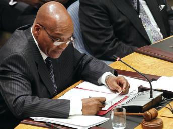 Le président sud-africain Jacob Zuma. REUTERS/Brendan McDermid