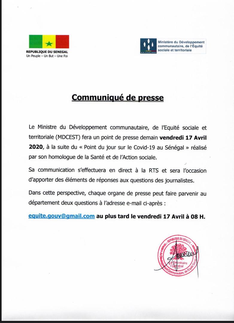 Mansour Faye fera une conférence de presse demain vendredi