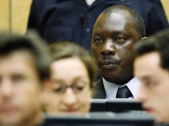 L'ancien chef de milice congolais Thomas Lubanga au tribunal à La Haye, le 10 juillet 2012.