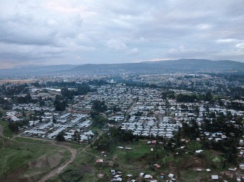 La manifestation a eu lieu autour de la grande mosquée du quartier de Mercato, au cœur d'Addis-Abeba, la capitale de l'Ethiopie.