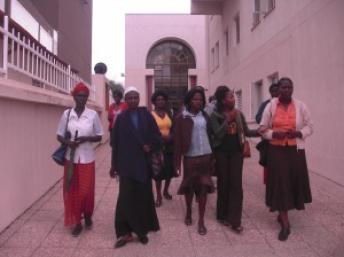 Militantes du réseau namibien pour les droits des femmes.
