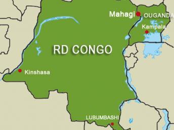 Carte de la RDC - Lubumbashi OP/RFI