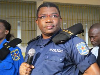Le colonel de police Daniel Mukalay, principal accusé du procés Floribert Chebeya.